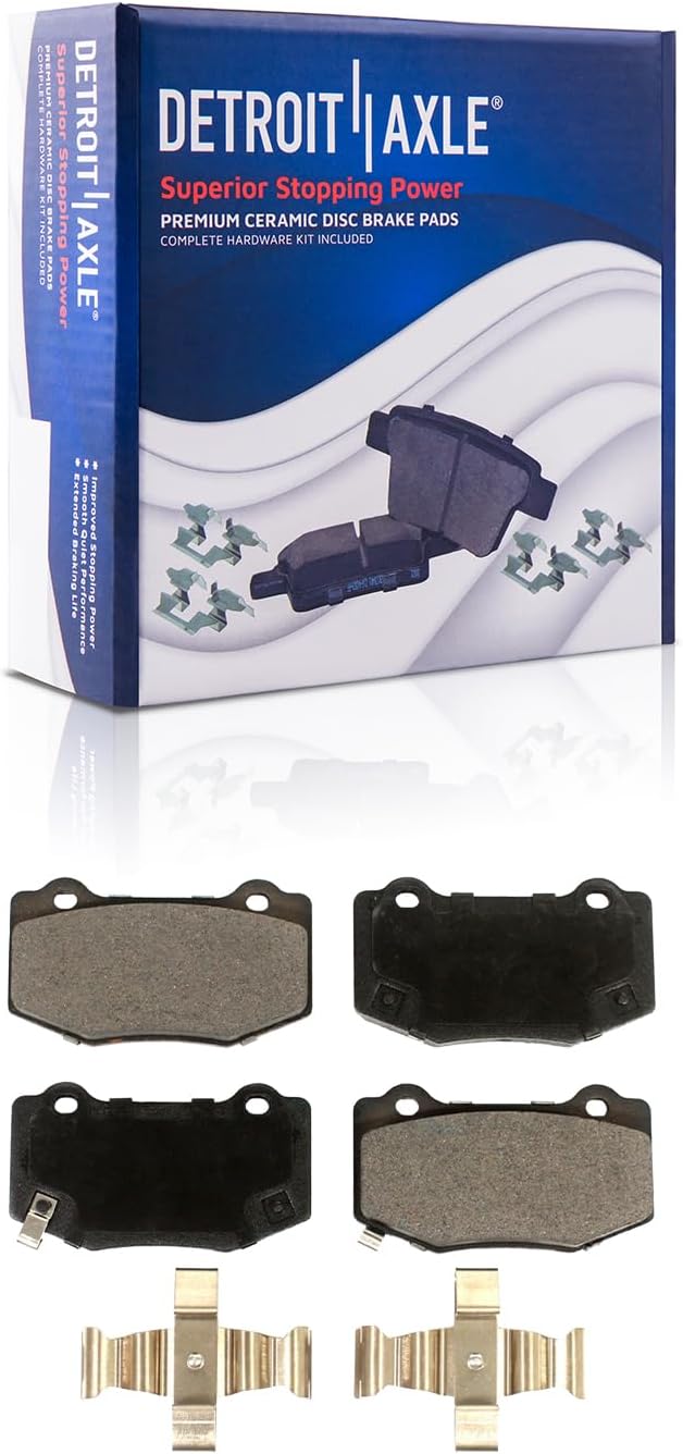 Detroit Axle - Front  Rear Rotors Ceramic Brake Pads for 2016 Cadillac ATS — image 6