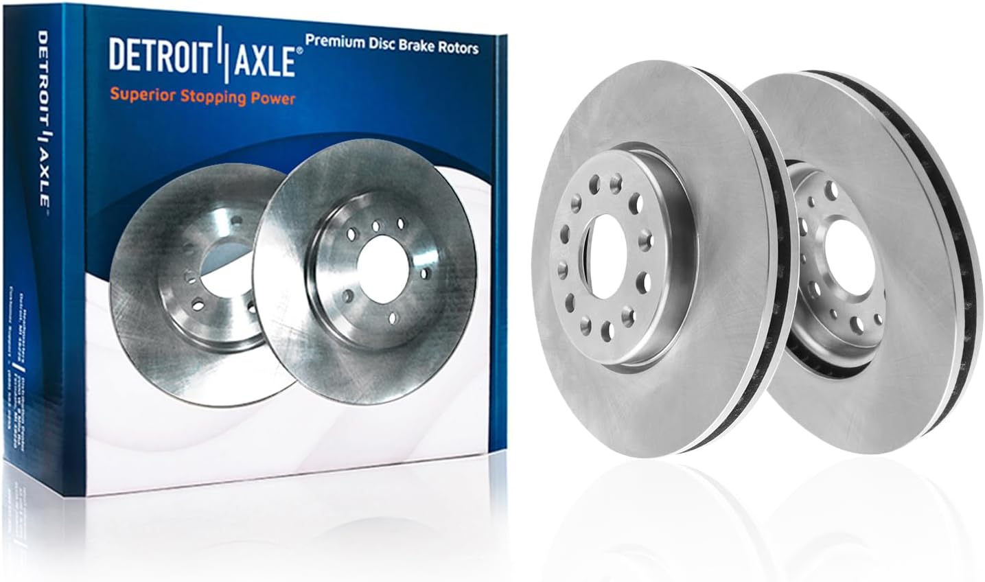 Detroit Axle - Front  Rear Rotors Brake Pads for Cadillac XT5 Buick Enclave — image 4