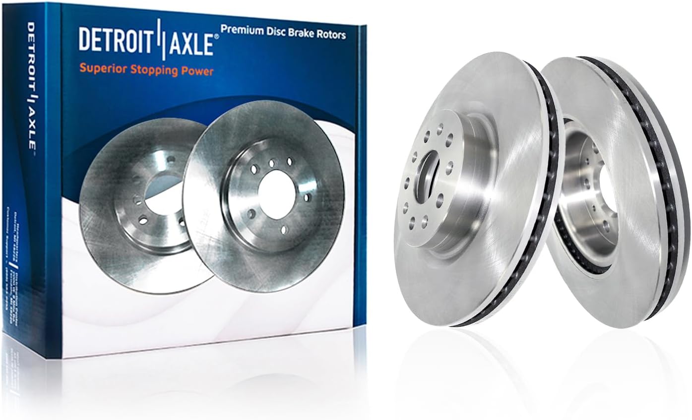 Detroit Axle - Front  Rear Rotors Ceramic Brake Pads for 2014 Cadillac CTS — image 4