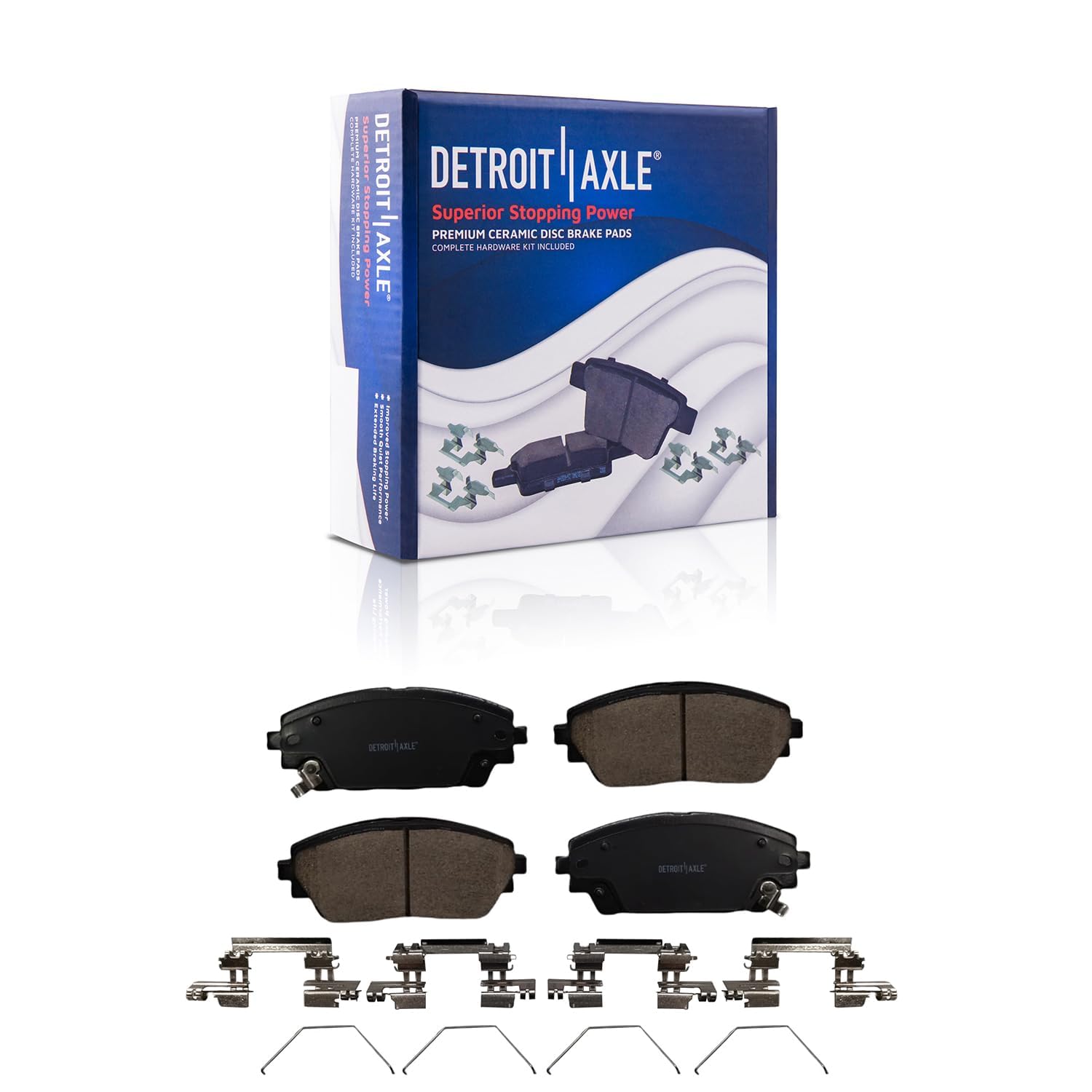 Detroit Axle - FWD Front  Rear Drilled Rotors Brake Pads for 2019-2023 Mazda 3 — image 6