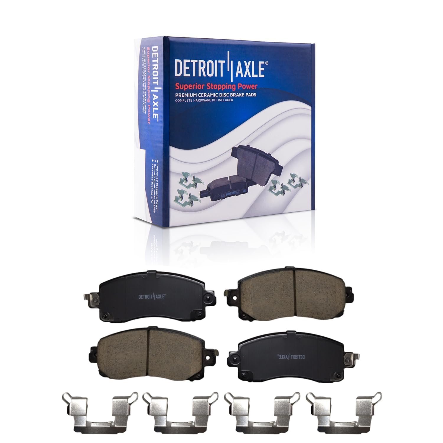 Detroit Axle - Front  Rear Drilled Rotors Brake Pads Kit for Impreza Crosstrek — image 6