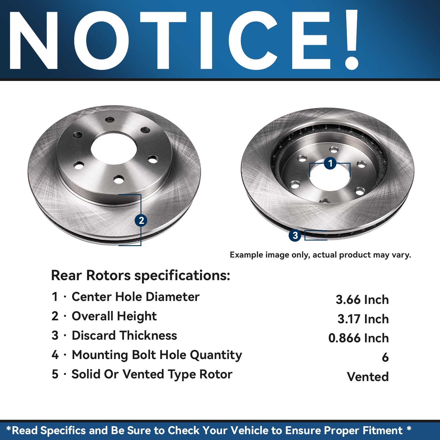 Detroit Axle - Front  Rear Drilled Rotors Brake Pads for 2019-2022 Ford Ranger — image 8