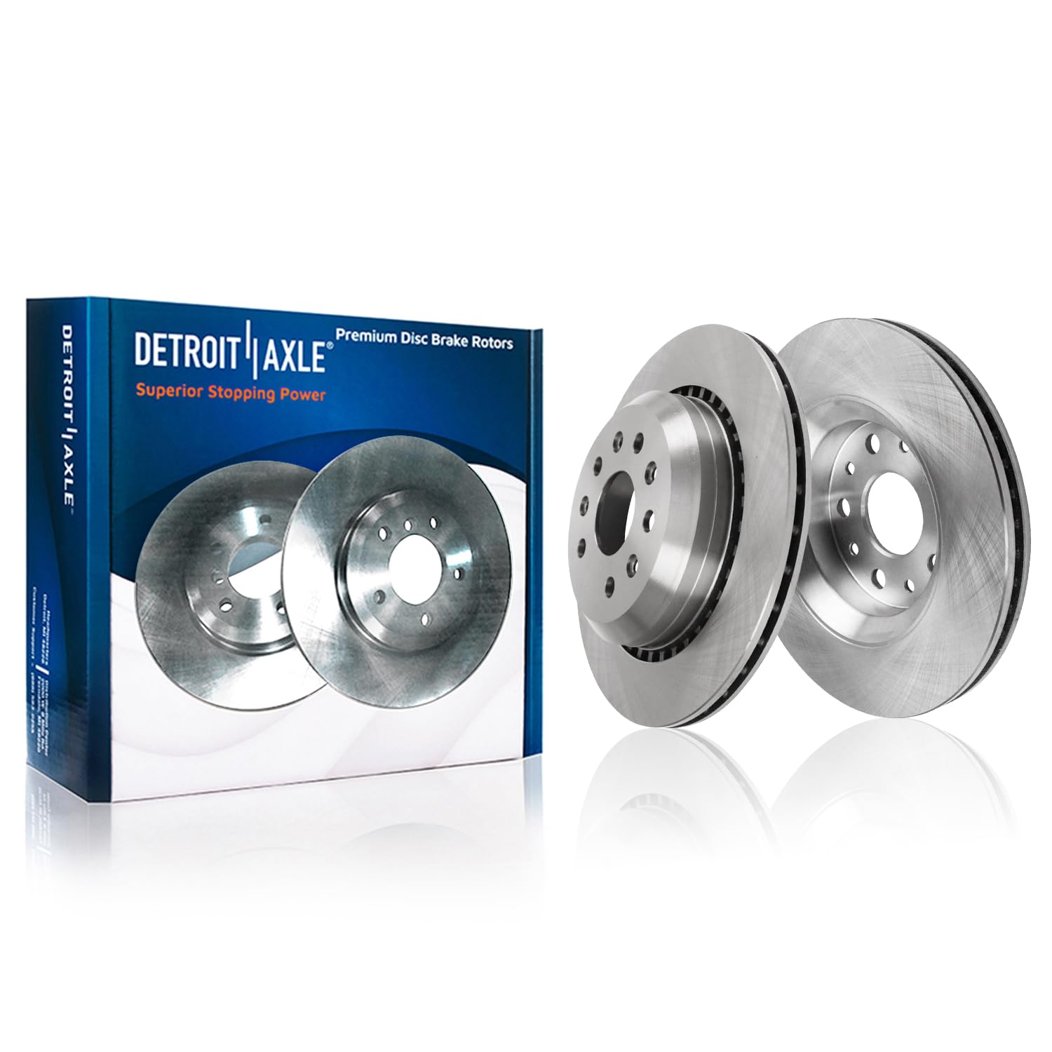 Detroit Axle - Front  Rear Disc Rotors Brake Pads for 2020 2021 Jeep Gladiator — image 5