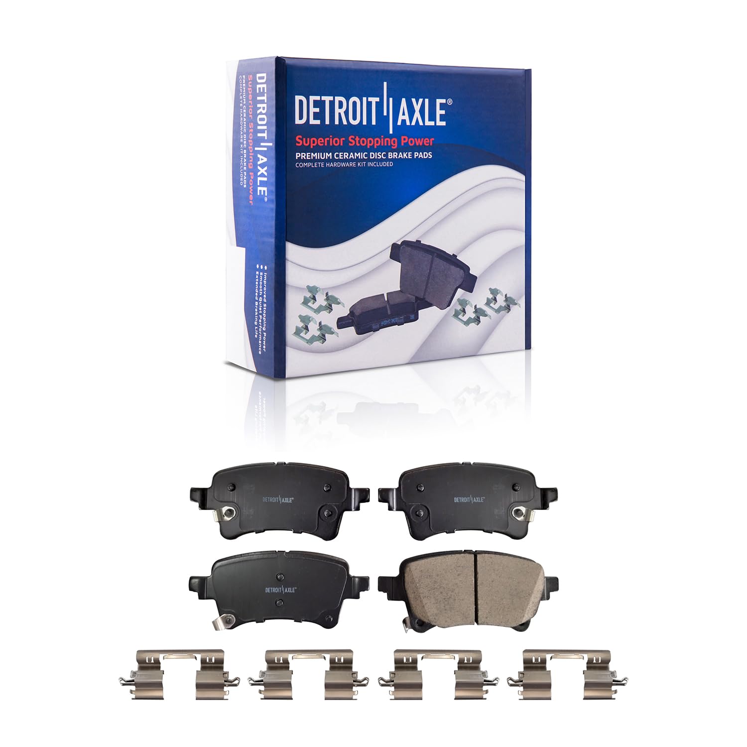 Detroit Axle - Front  Rear Drilled Rotors Brake Pads for 2020-21 Jeep Gladiator — image 6