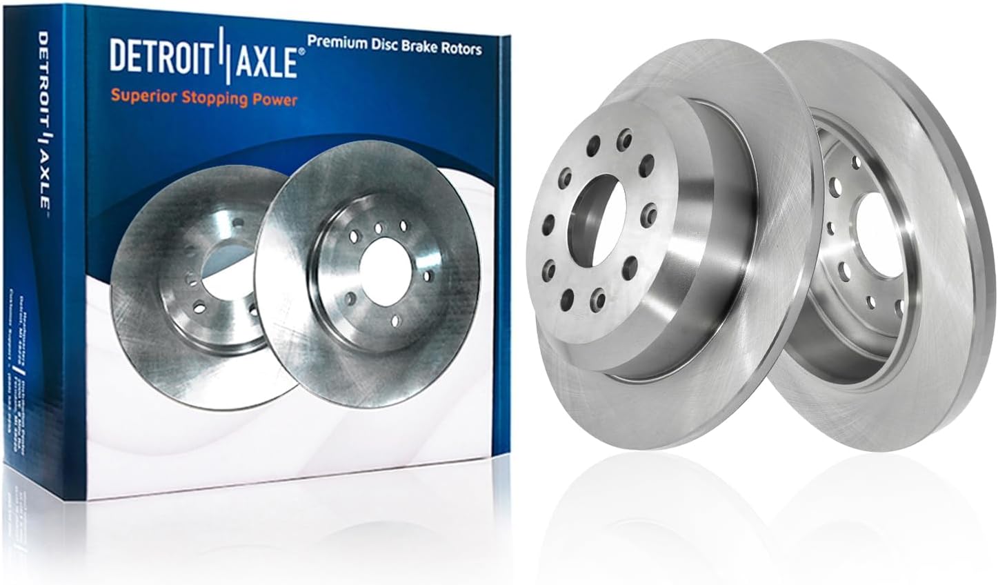 Detroit Axle - Front  Rear Disc Rotors Brake Pads Kit for 2018-23 Jeep Wrangler — image 5