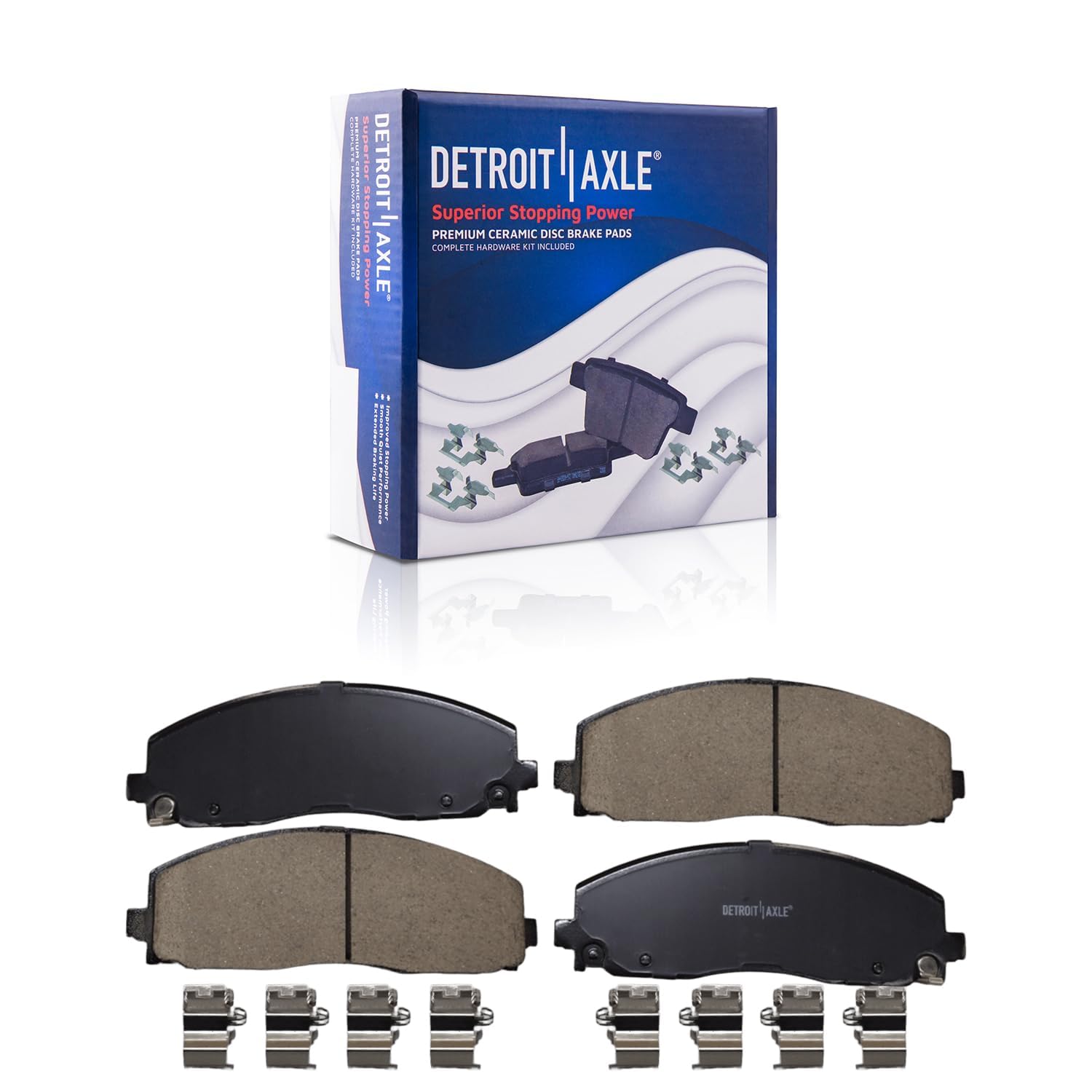 Detroit Axle - Front  Rear Drilled Rotors Brake Pads for 2018-23 Jeep Wrangler — image 6