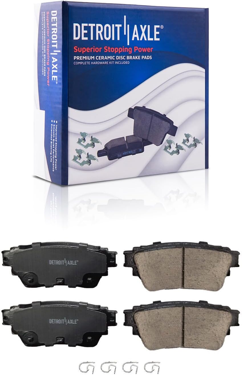 Detroit Axle - AWD Front  Rear Disc Rotors Brake Pads for 2019 Nissan Altima — image 7