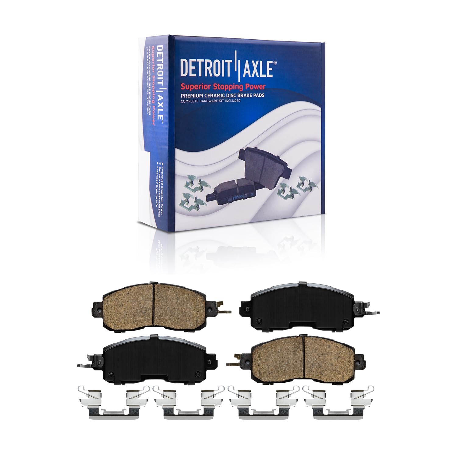 Detroit Axle - AWD Front  Rear Drilled Rotors Brake Pads for 2019 Nissan Altima — image 6