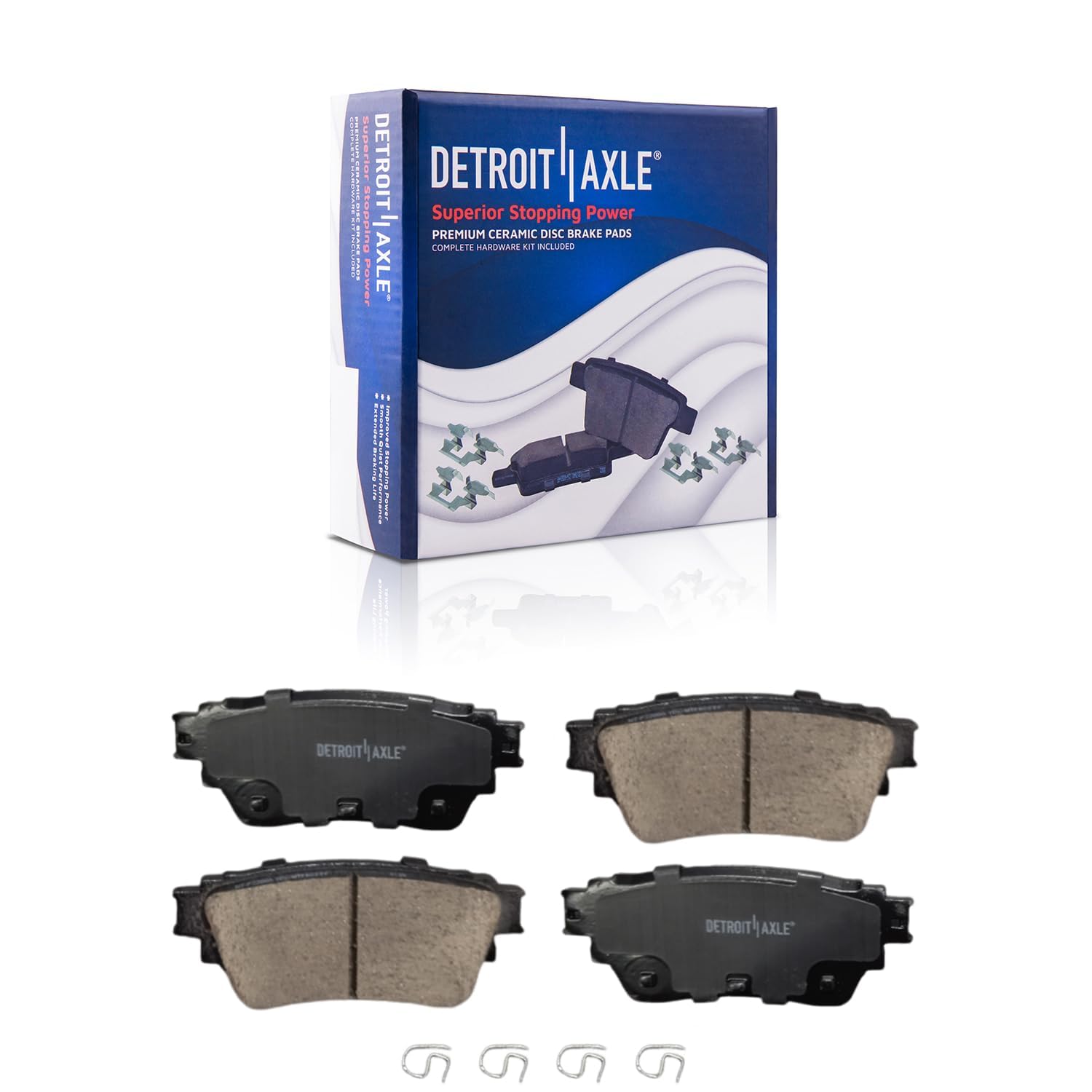 Detroit Axle - AWD Front  Rear Drilled Rotors Brake Pads for 2019 Nissan Altima — image 7