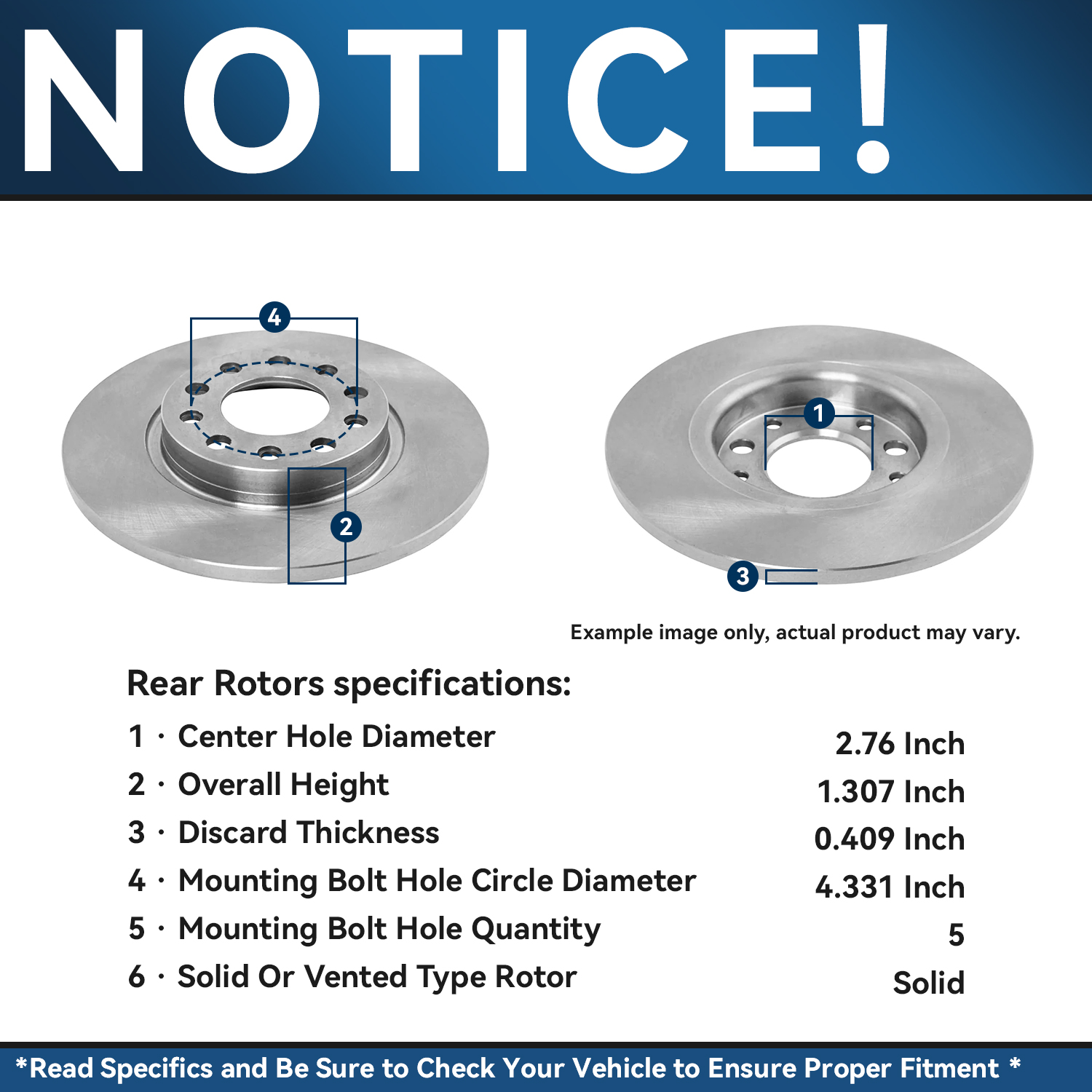 Detroit Axle - Front  Rear Rotors Brake Pads Kit for 2014-2022 Jeep Cherokee — image 9