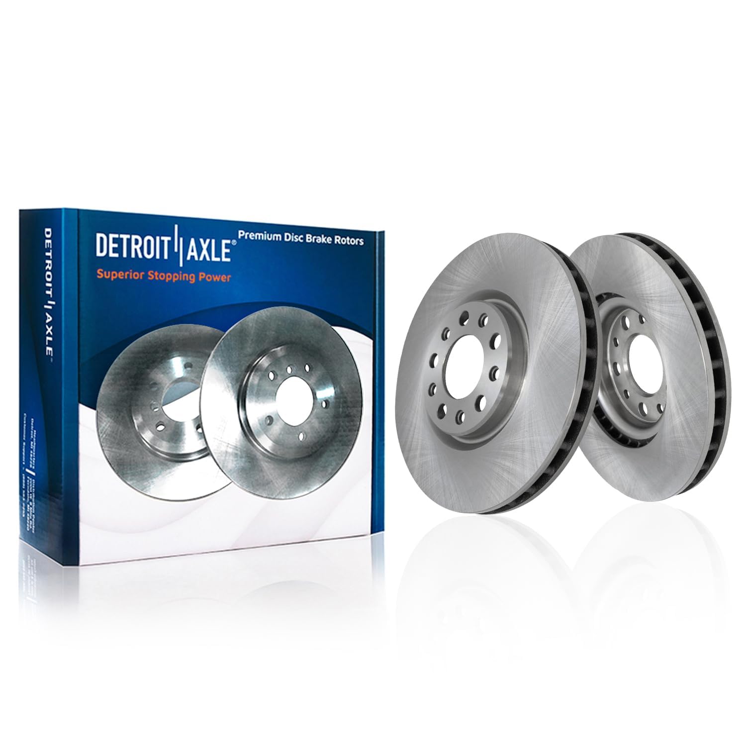 Detroit Axle - Front  Rear Rotors Ceramic Brake Pads for 2014-15 Jeep Cherokee — image 4