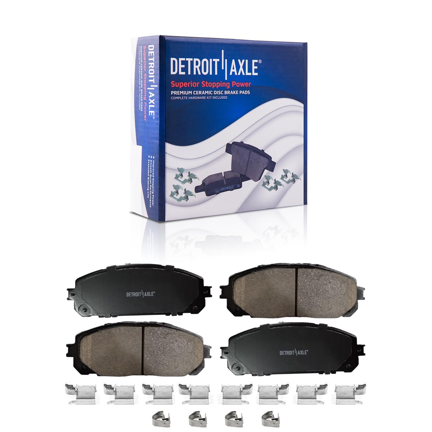 Detroit Axle - Front  Rear Drilled Rotors Brake Pads for 2014-15 Jeep Cherokee — image 6