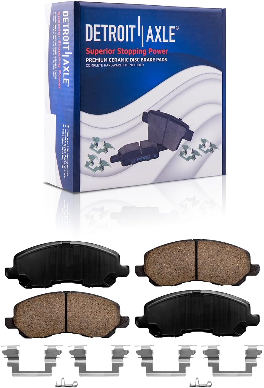 Detroit Axle - Front  Rear Drilled Rotors Brake Pads for 14-20 Outlander Sport — image 6
