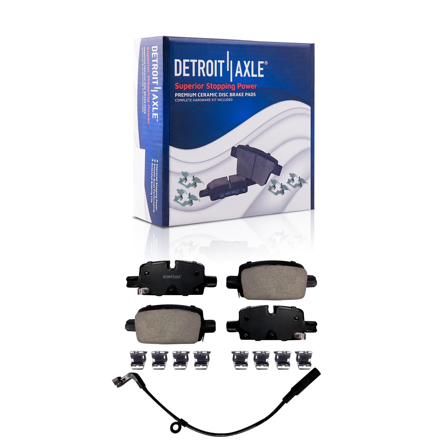 Detroit Axle - Front  Rear Drilled Rotors Brake Pads for Silverado Sierra 1500 — image 7