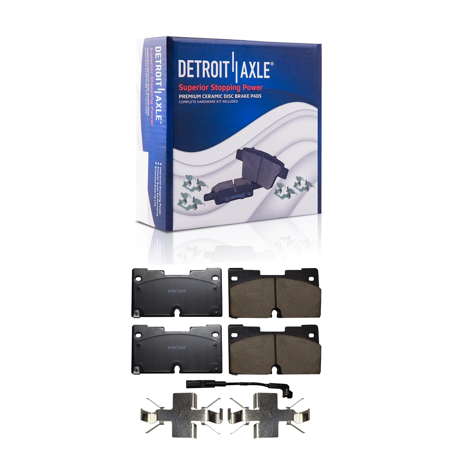 Detroit Axle - Front  Rear Drilled Rotors Brake Pads for Silverado Sierra 1500 — image 6