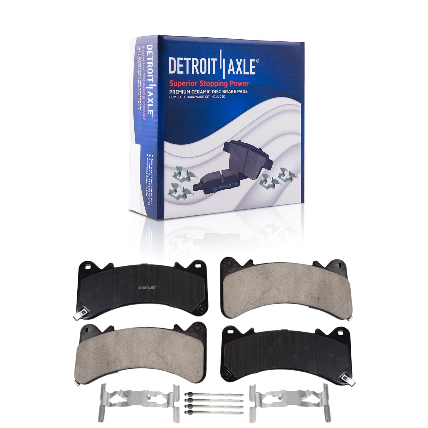 Detroit Axle - Front  Rear Drilled Rotors Brake Pads for Escalade ESV Yukon XL — image 5