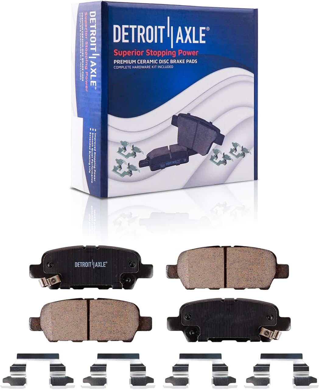 Detroit Axle - Front  Rear Rotors Brake Pads for QX60 Murano Pathfinder JX35 — image 6