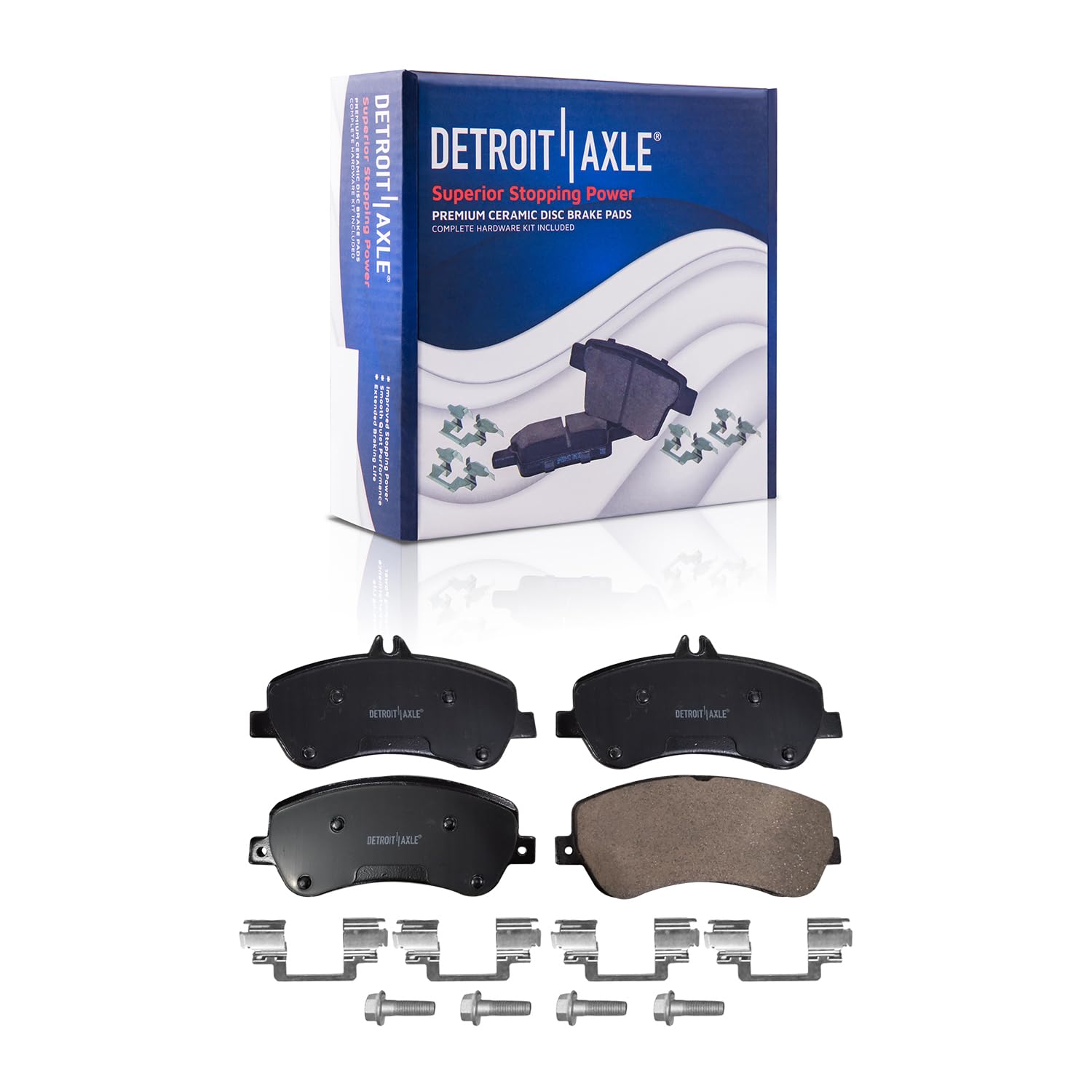 Detroit Axle - Front  Rear Drilled Rotors Brake Pads for 2010-15 GLK250 GLK350 — image 5