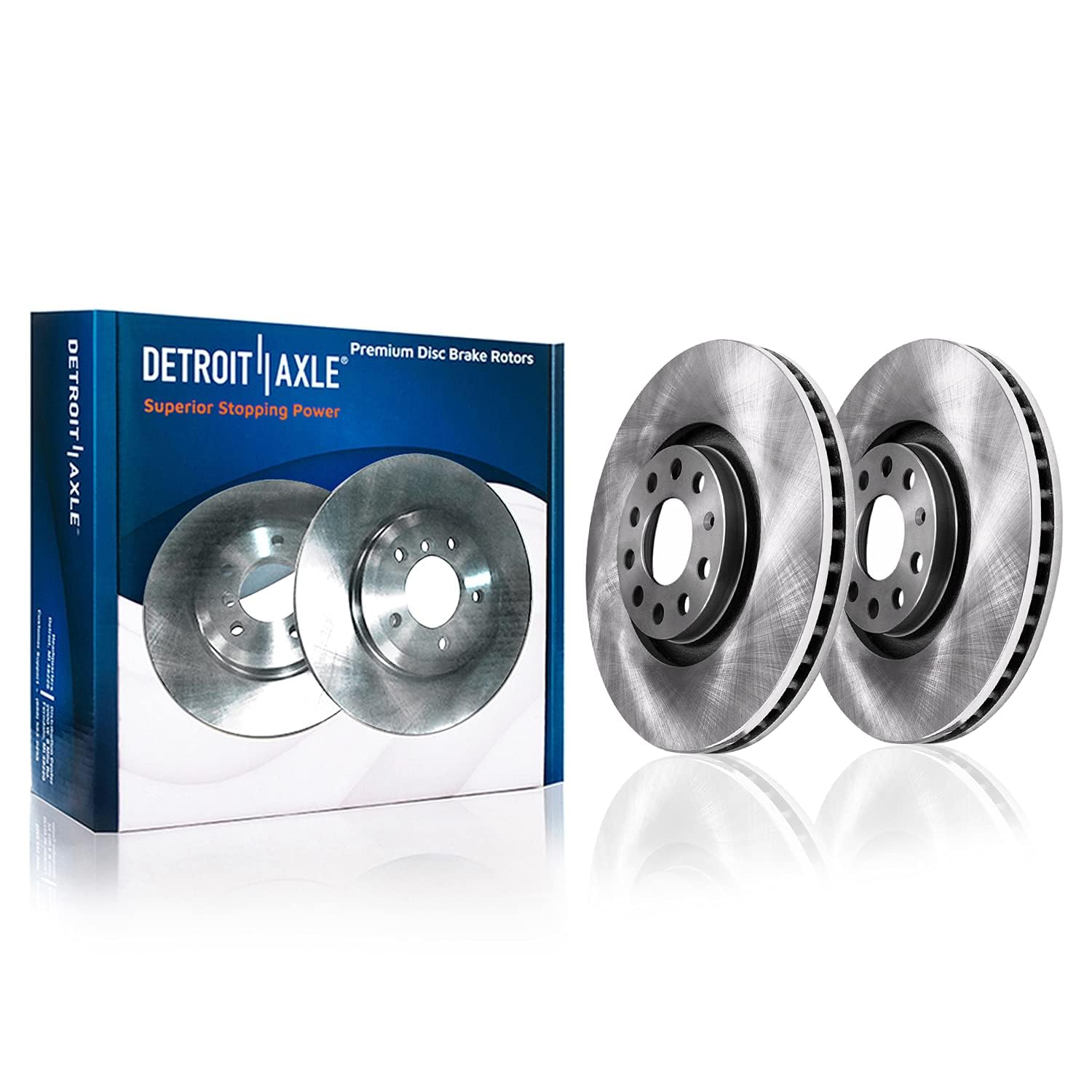 Detroit Axle - Front  Rear Disc Rotors Brake Pads Kit for 2018 Volkswagen Atlas — image 5