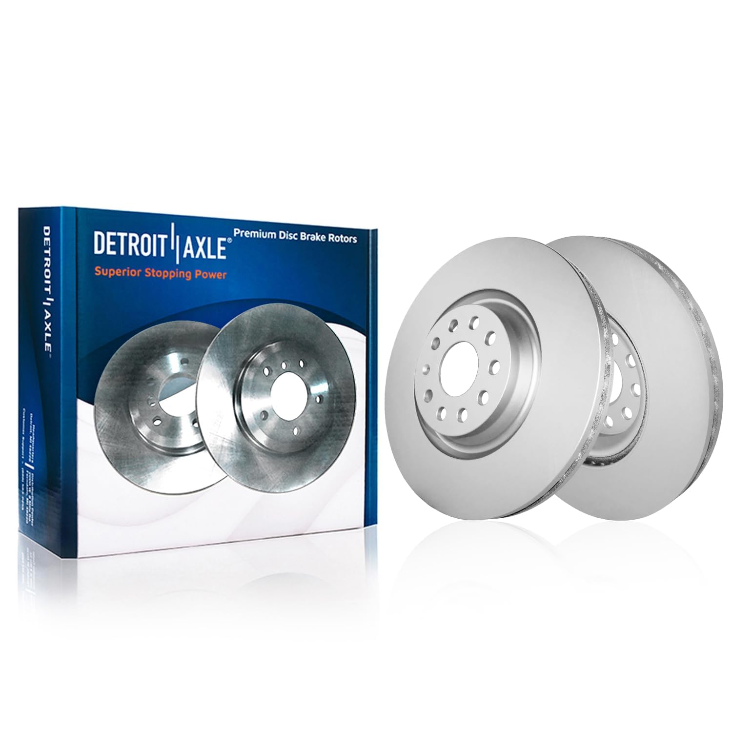 Detroit Axle - Front  Rear Disc Rotors Brake Pads Kit for 2018 Volkswagen Atlas — image 4