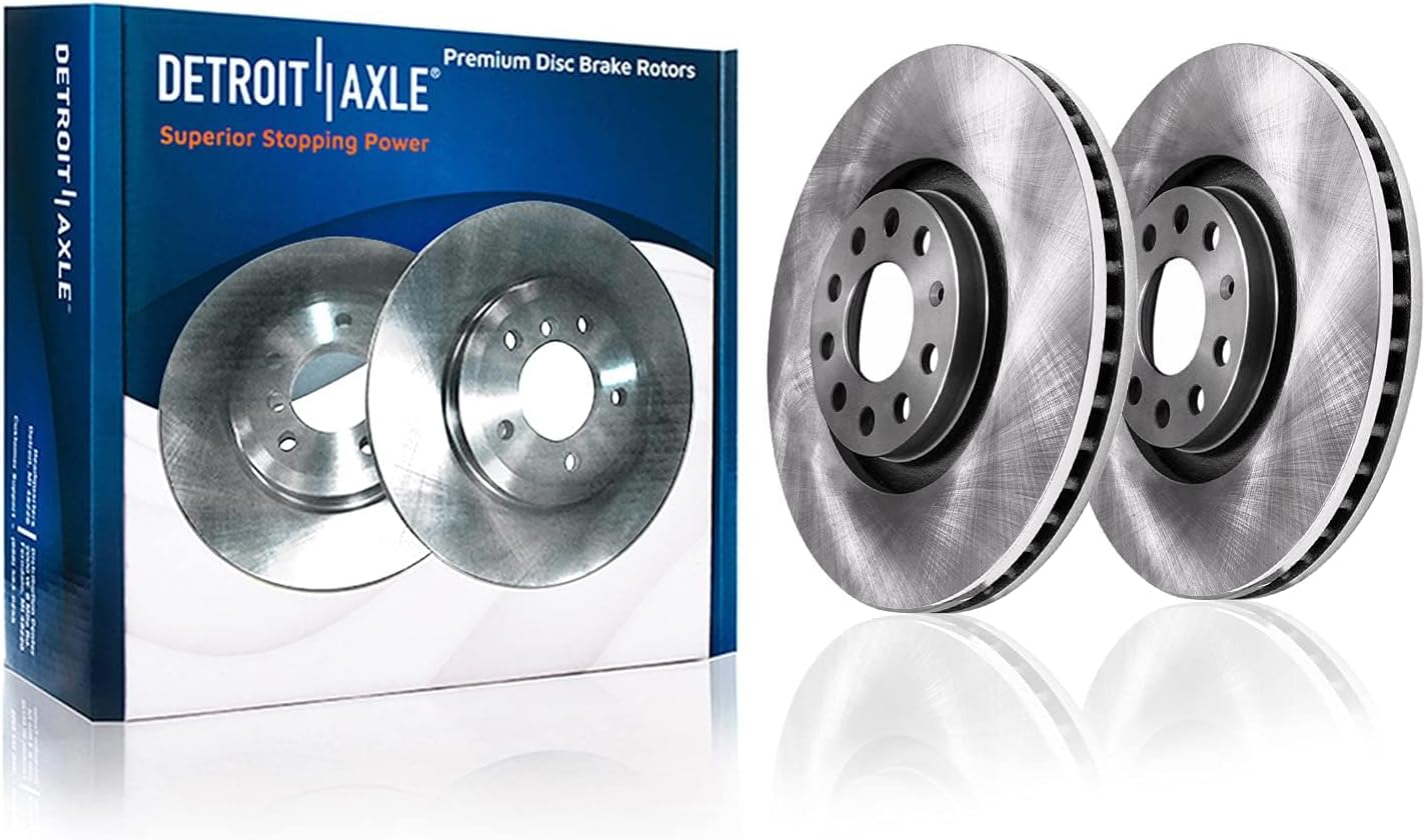 Detroit Axle - Front  Rear Disc Rotors Ceramic Brake Pads for VW Golf R Audi S3 — image 5