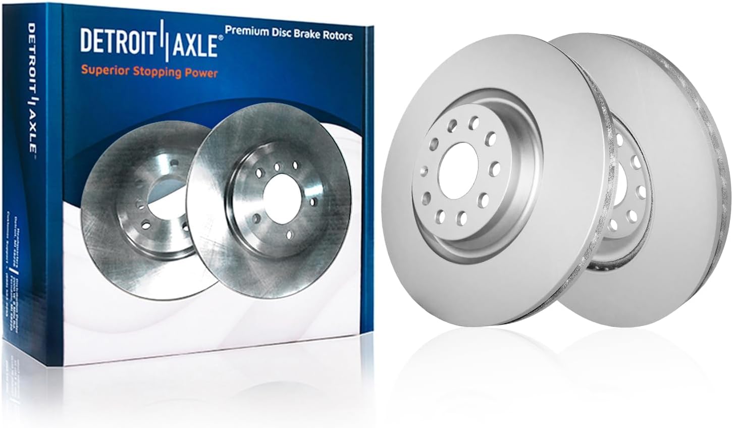 Detroit Axle - Front  Rear Disc Rotors Ceramic Brake Pads for VW Golf R Audi S3 — image 4