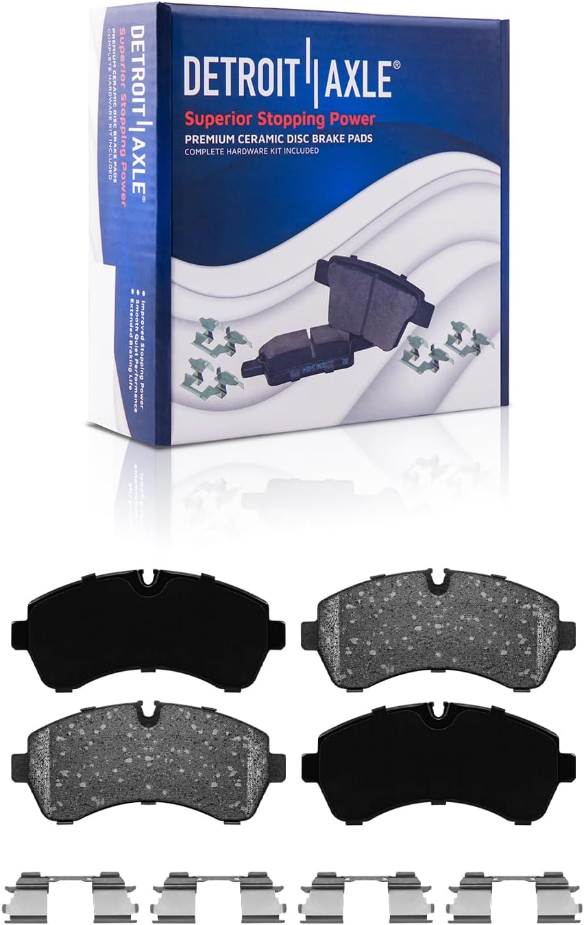 Detroit Axle - Front  Rear Rotors Brake Pads for 2019-2020 Benz Sprinter 2500 — image 6