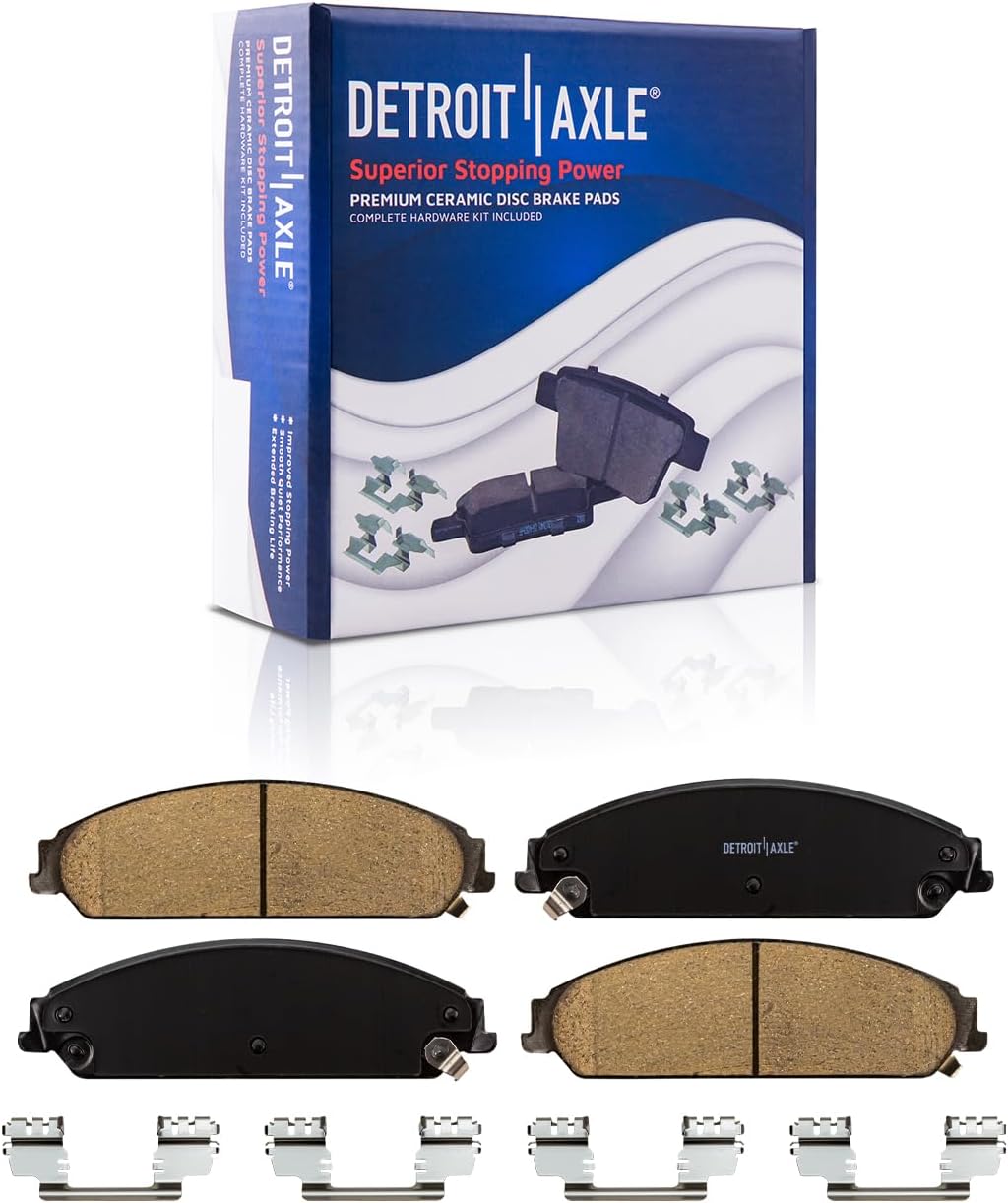 Detroit Axle - Front  Rear Drilled Rotors Brake Pads for 300 Charger Challenger — image 6