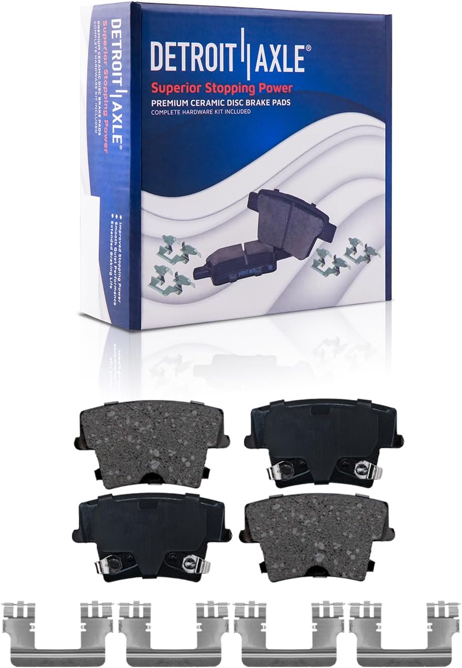 Detroit Axle - Front  Rear Drilled Rotors Brake Pads for Dodge Charger Magnum — image 7