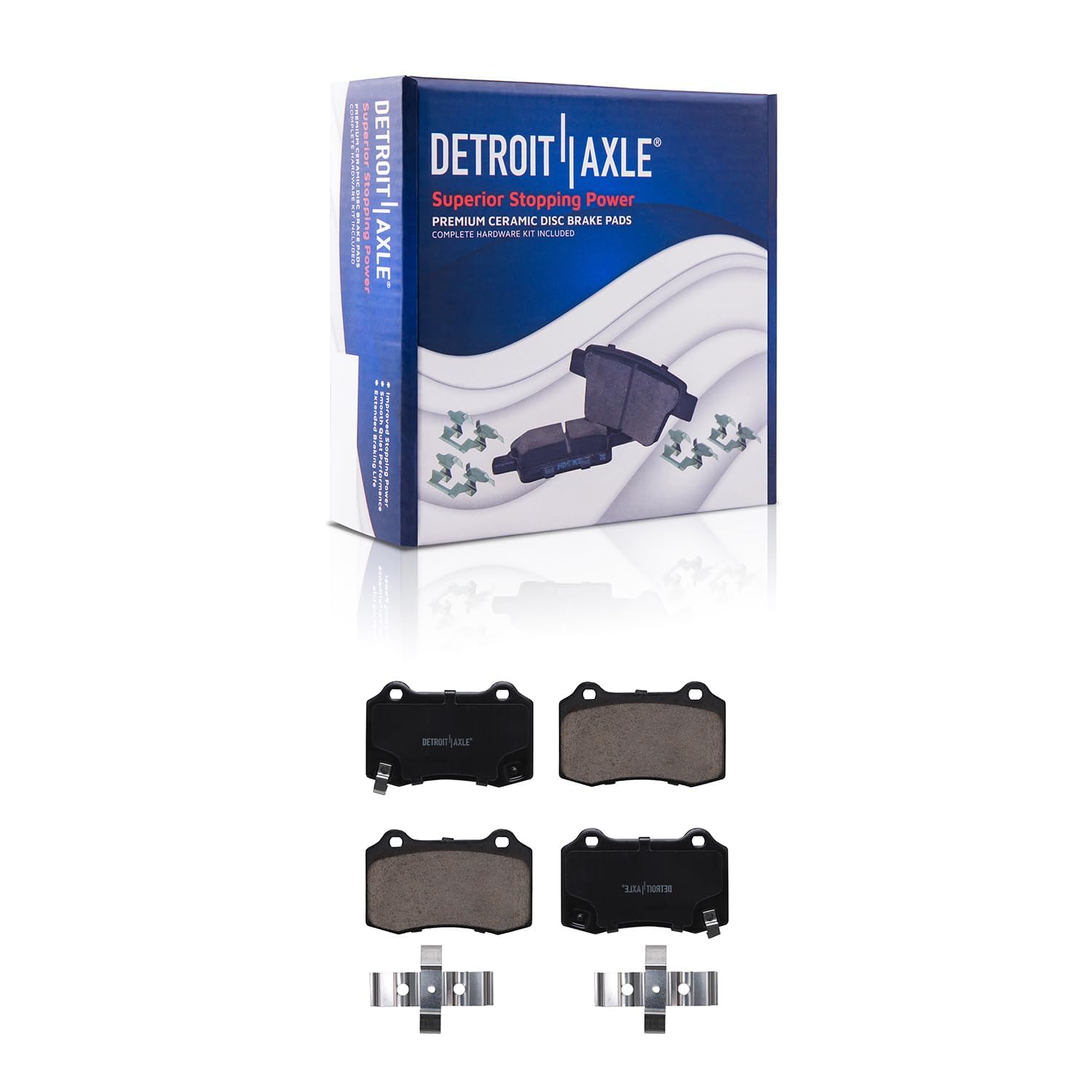 Detroit Axle - Front  Rear Drilled Rotors Brake Pads for Durango Grand Cherokee — image 7