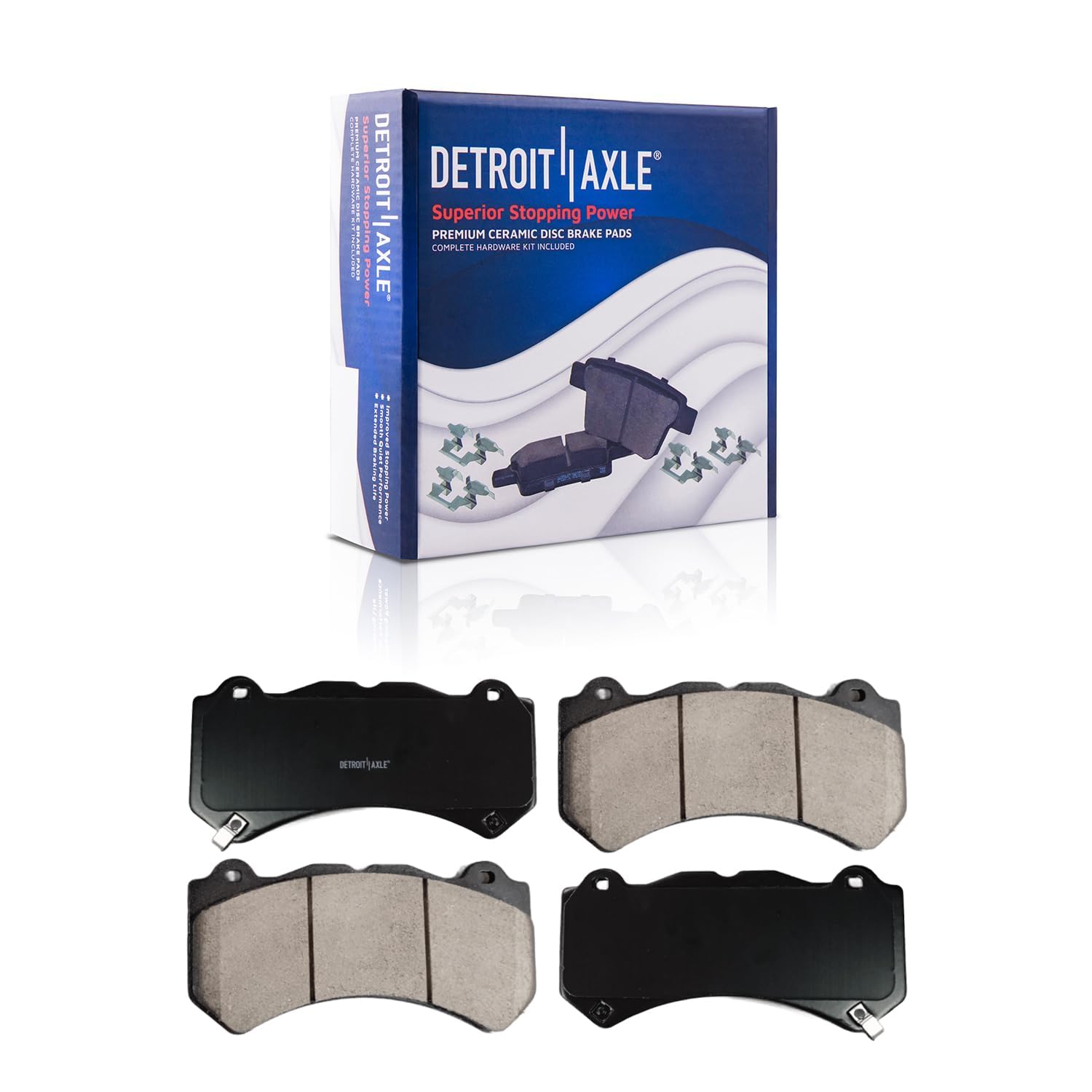 Detroit Axle - Front  Rear Rotors Ceramic Brake Pads for Durango Grand Cherokee — image 6