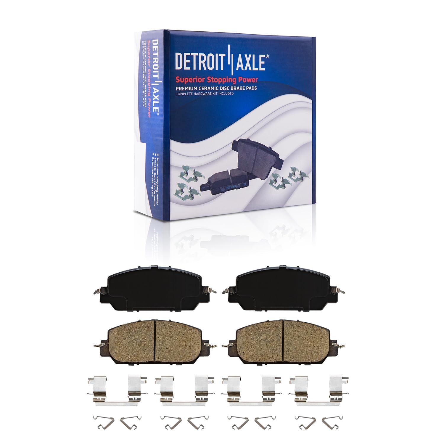 Detroit Axle - Front  Rear Drilled Rotors Brake Pads for 2017-21 Honda Clarity — image 6