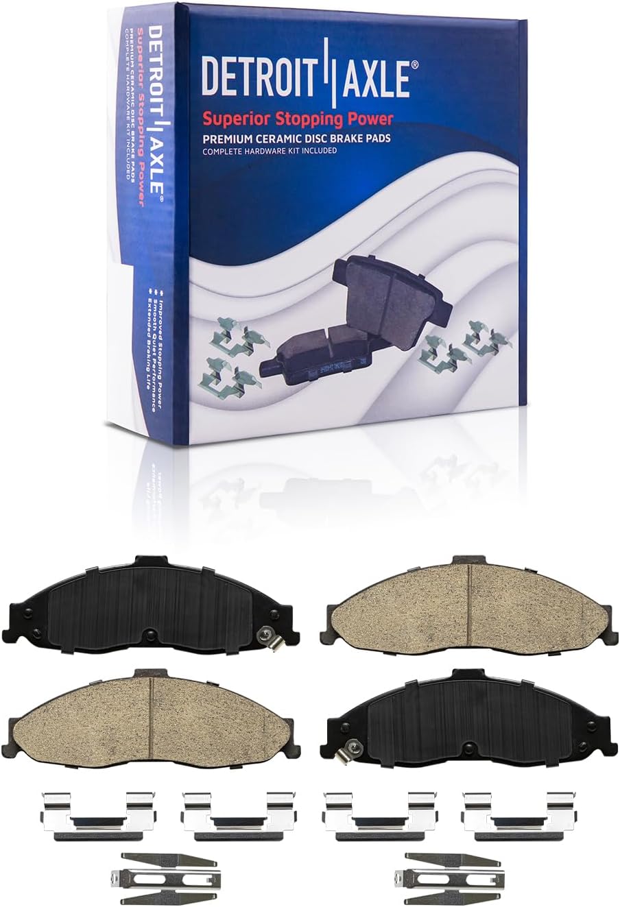 Detroit Axle - Front  Rear Drilled Rotors Brake Pads for 98-02 Camaro Firebird — image 6