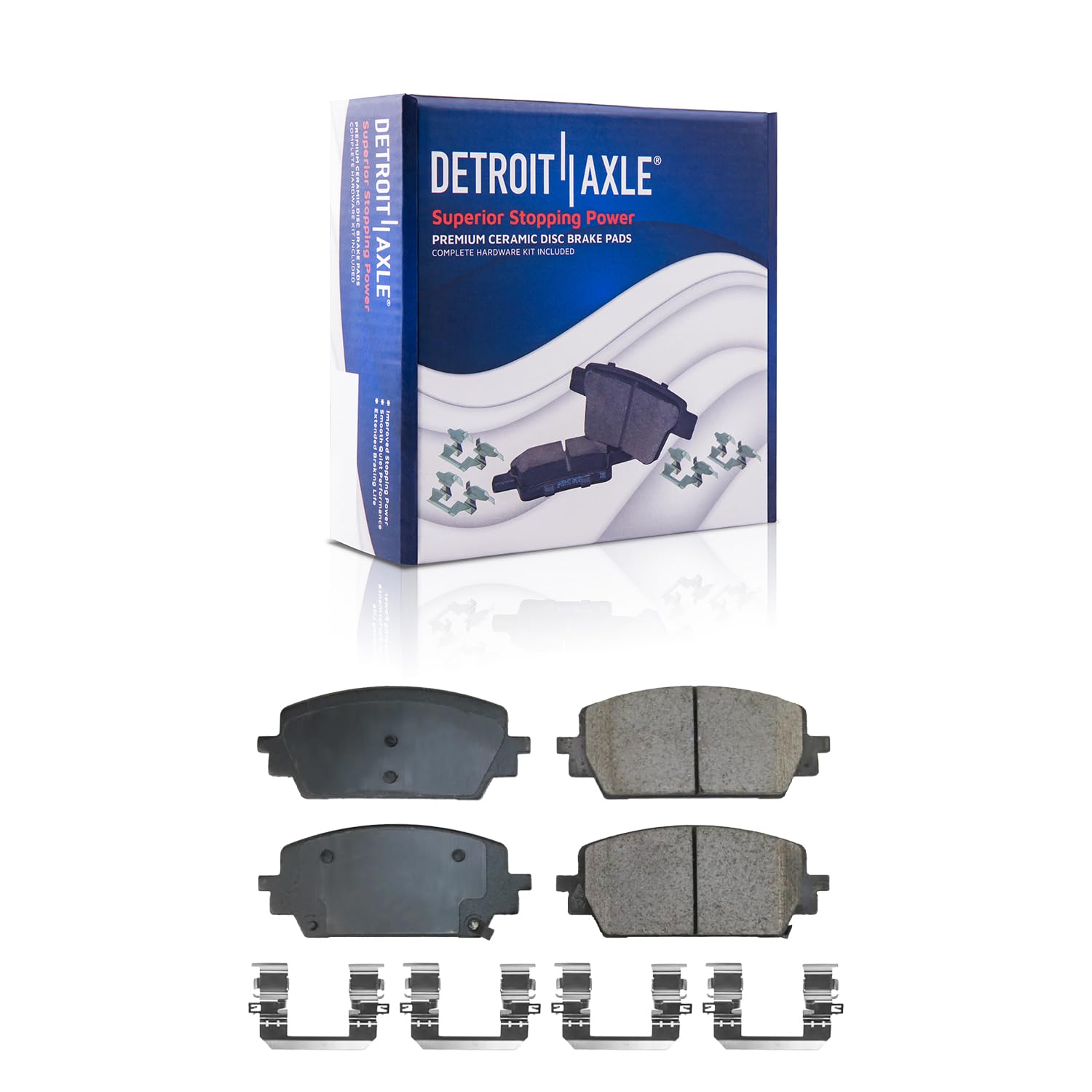 Detroit Axle - Front  Rear Rotors Ceramic Brake Pads for 2021-2022 Genesis G80 — image 6