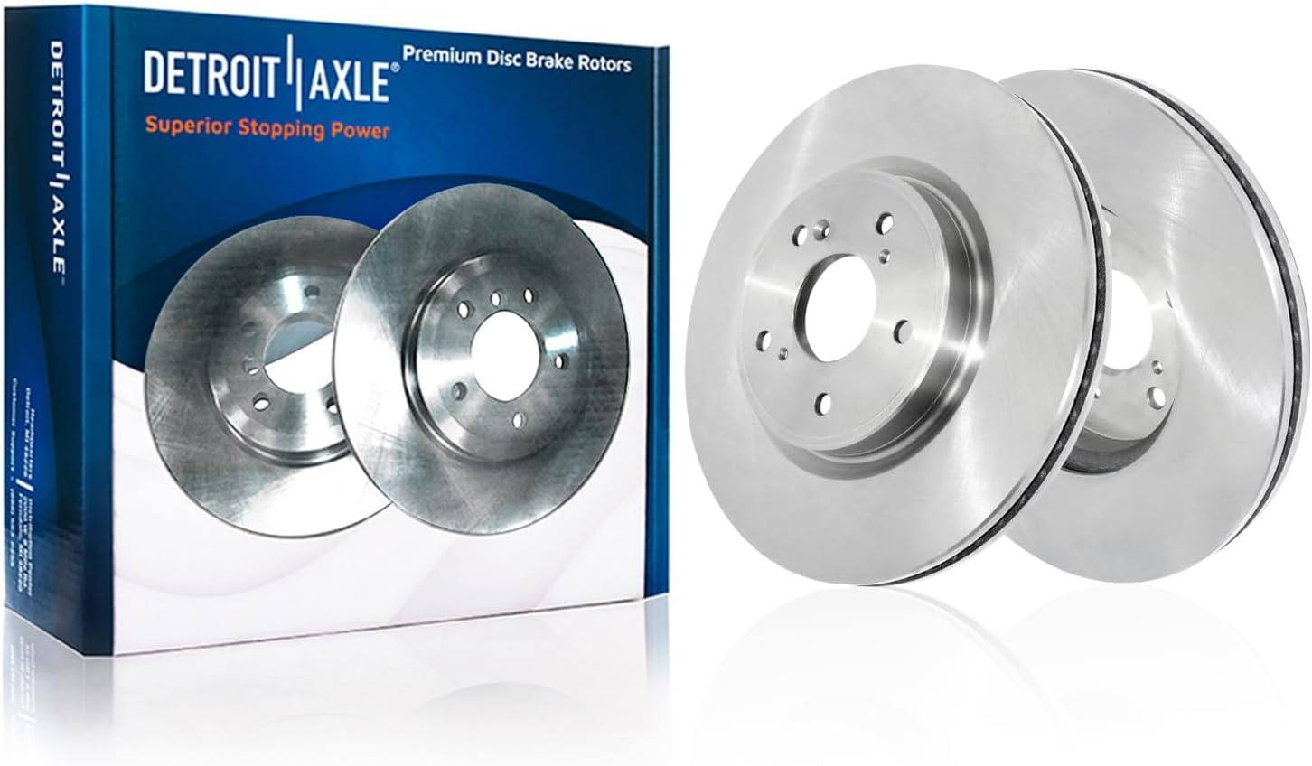 Detroit Axle - Front  Rear Disc Rotors Brake Pads Kit for 2017-2022 Honda CR-V — image 4