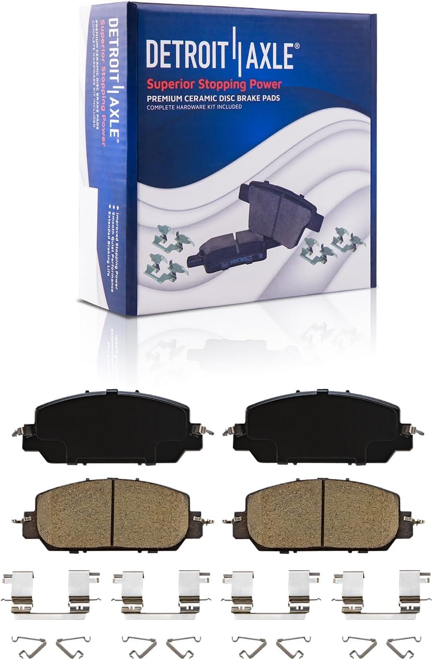 Detroit Axle - Front  Rear Disc Rotors Brake Pads Kit for 2017-2022 Honda CR-V — image 6