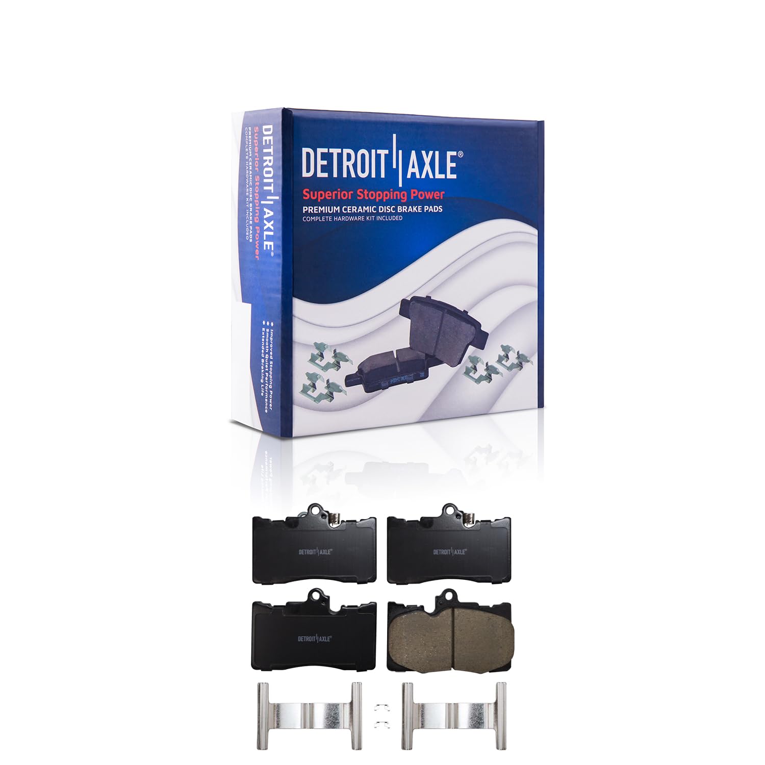 Detroit Axle - Front  Rear Drilled Rotors Brake Pads for GS200t GS350 GS450h — image 6
