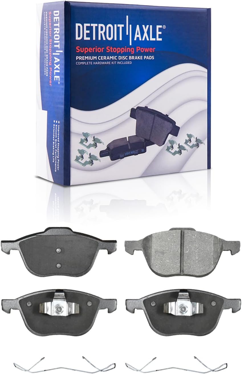 Detroit Axle - FWD Front  Rear Drilled Rotors Brake Pads for 2018-2022 EcoSport — image 6