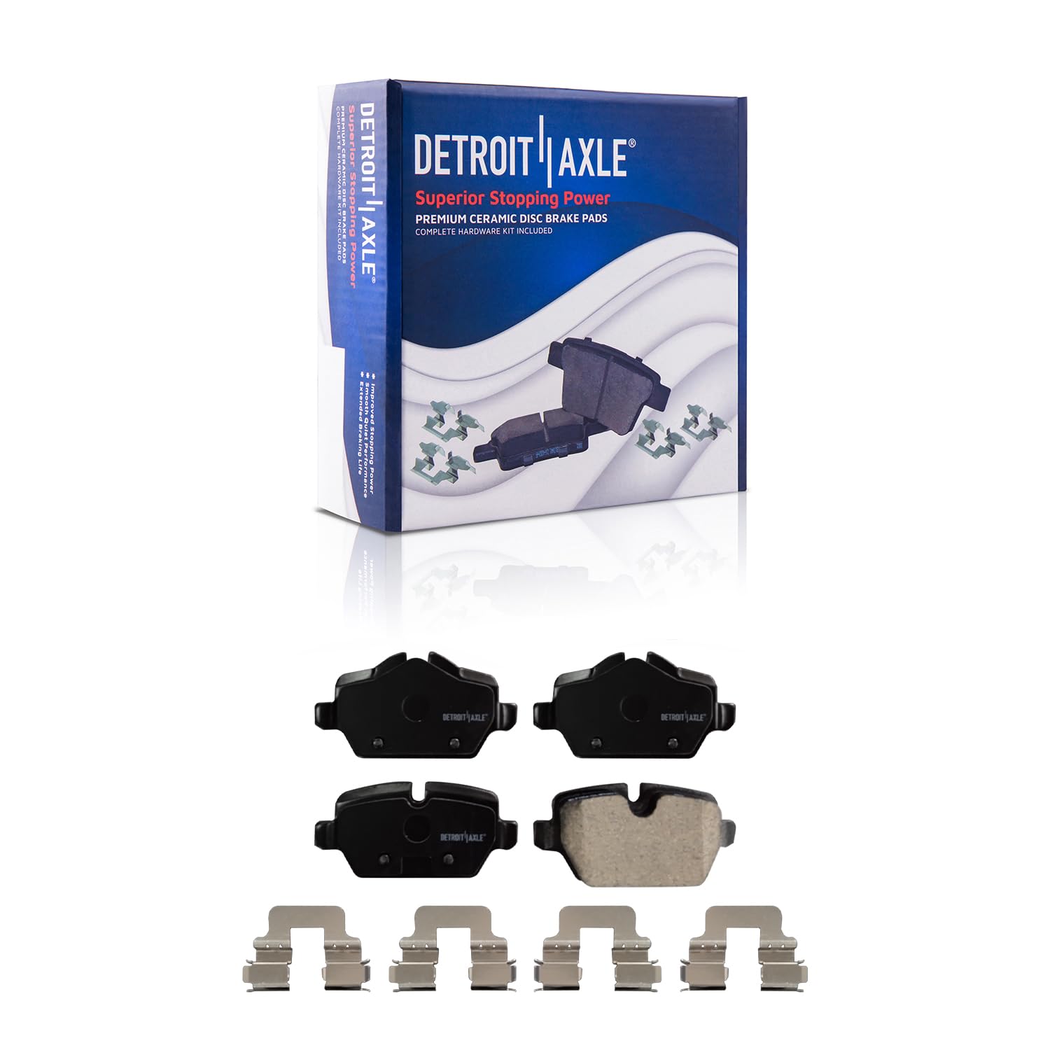 Detroit Axle - Front  Rear Drilled Rotors Brake Pads for Mini Cooper Countryman — image 7