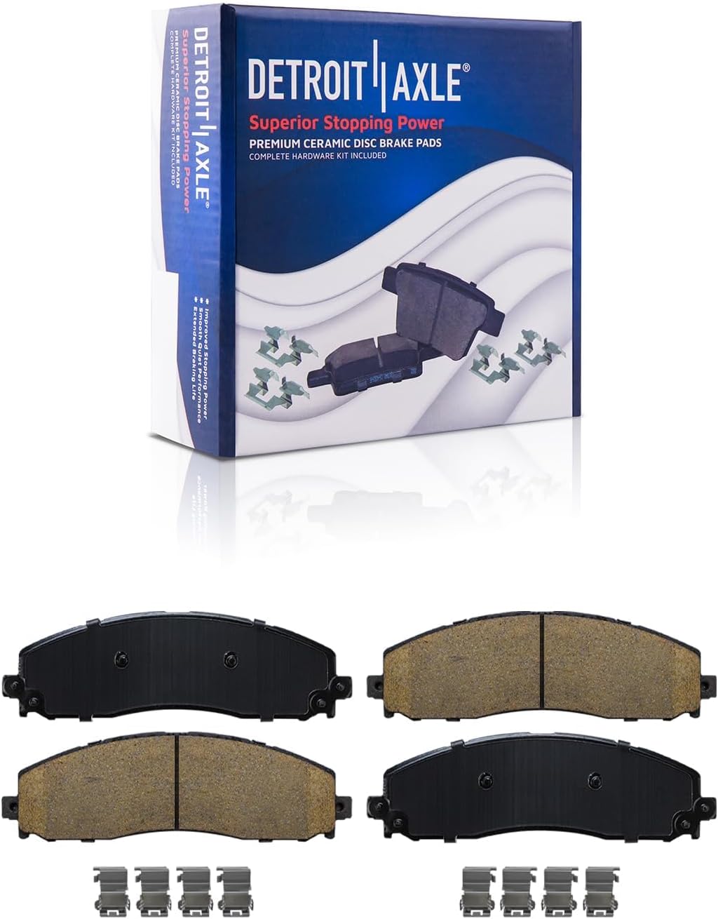 Detroit Axle - Front  Rear Rotors Brake Pads for Ford F-250 F-350 Super Duty — image 6