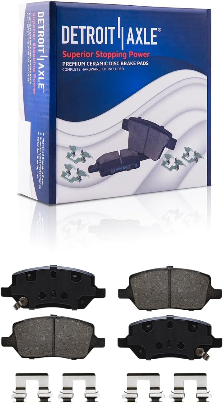 Detroit Axle - Front  Rear Drilled Rotors Brake Pads for Uplander Montana Relay — image 6