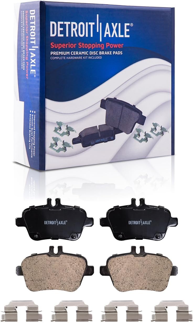 Detroit Axle - Front  Rear Disc Rotors Brake Pads for 2014 Mercedes-Benz CLA250 — image 7