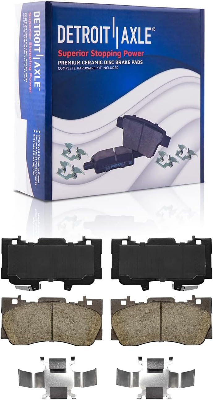 Detroit Axle - Front  Rear Rotors Brake Pads for 2015-2016 2018-21 Ford Mustang — image 5