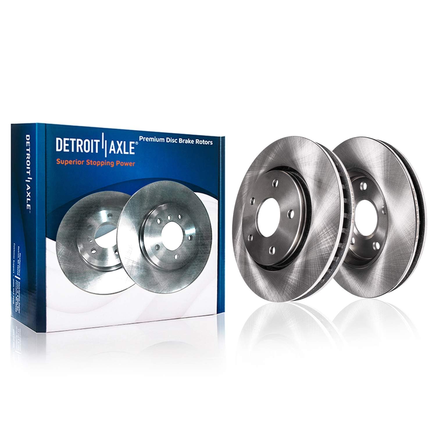 Detroit Axle - Front  Rear Rotors Brake Pads for 2017-2021 Chrysler Pacifica — image 4
