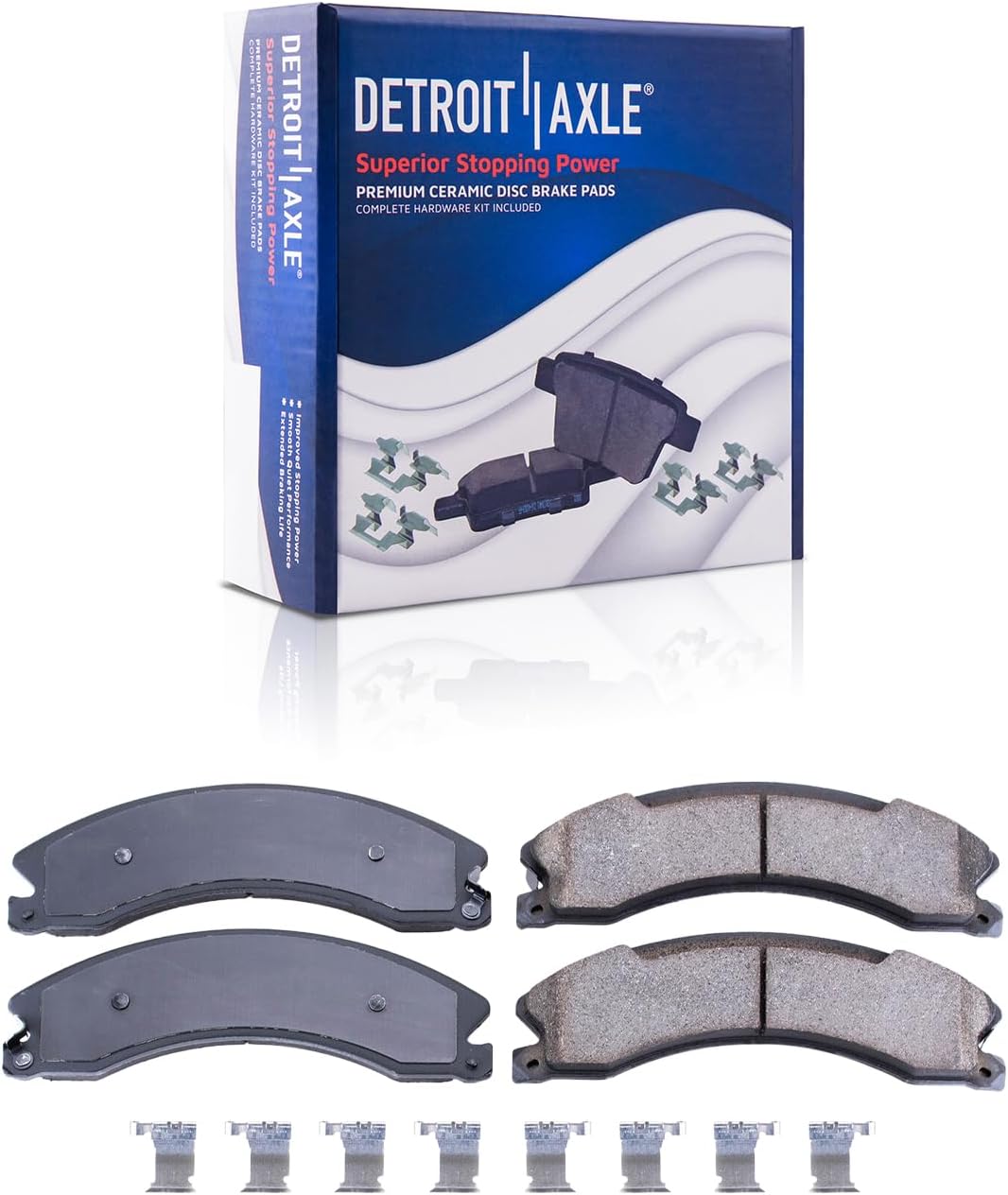 Detroit Axle - Front  Rear Drilled Rotors Brake Pads for NV1500 NV2500 NV3500 — image 6