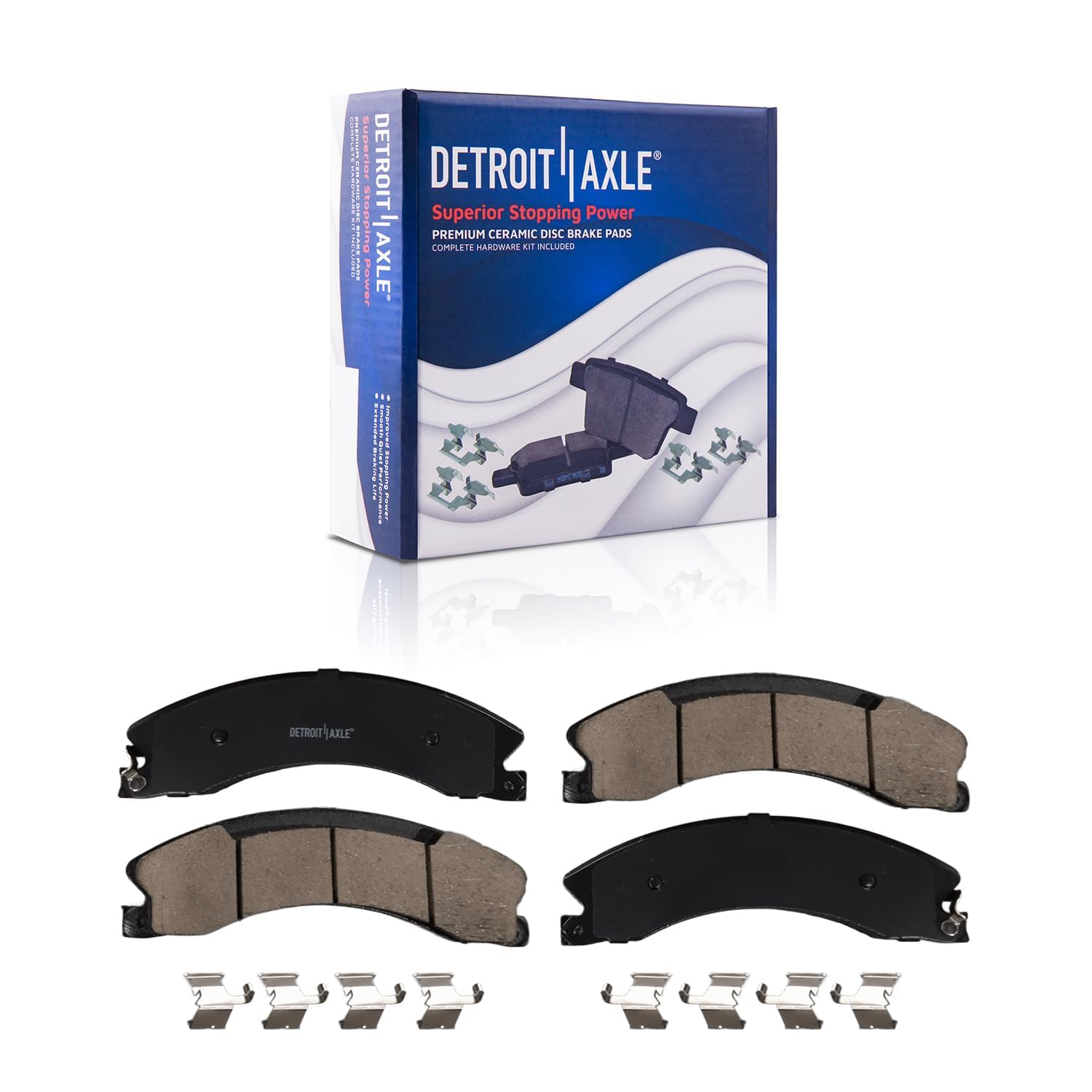 Detroit Axle - Front  Rear Drilled Rotors Brake Pads for NV1500 NV2500 NV3500 — image 7