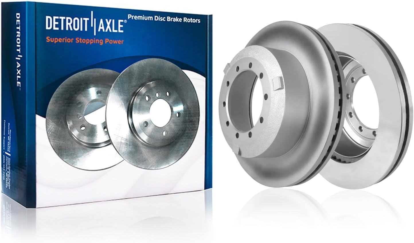 Detroit Axle - Front  Rear Rotors Brake Pads for 2017-2021 Ford F-450 F-550 SD — image 5