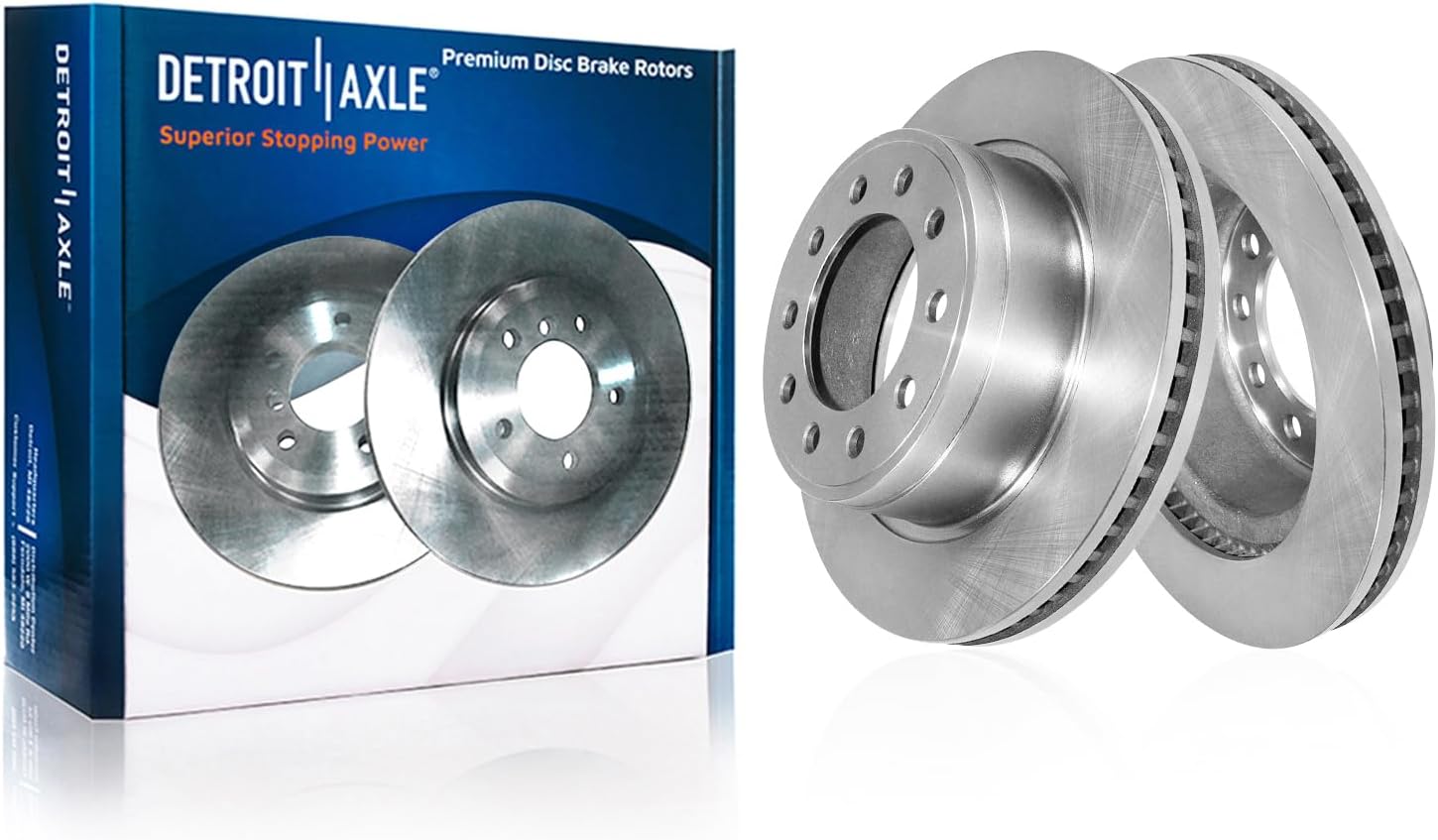Detroit Axle - Front  Rear Rotors Brake Pads for 2017-2021 Ford F-450 F-550 SD — image 4