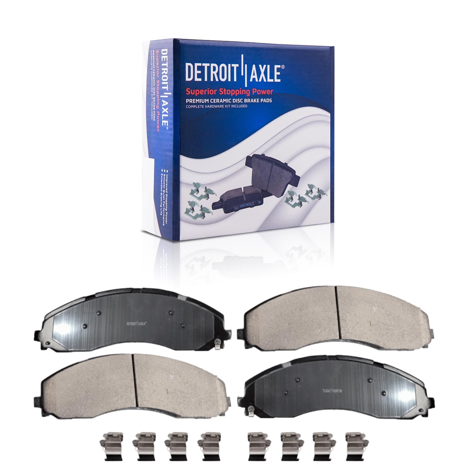 Detroit Axle - Front  Rear Rotors Brake Pads for 2017-2021 Ford F-450 F-550 SD — image 6
