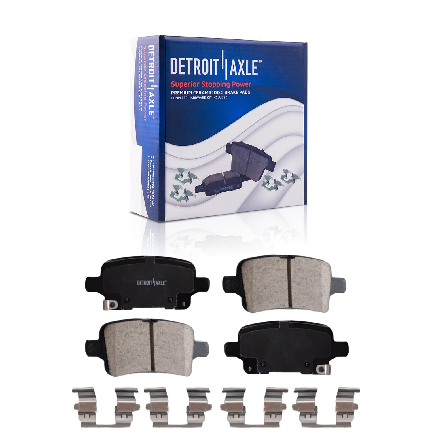 Detroit Axle - Front  Rear Rotors Brake Pads for Equinox Regal TourX Terrain — image 7